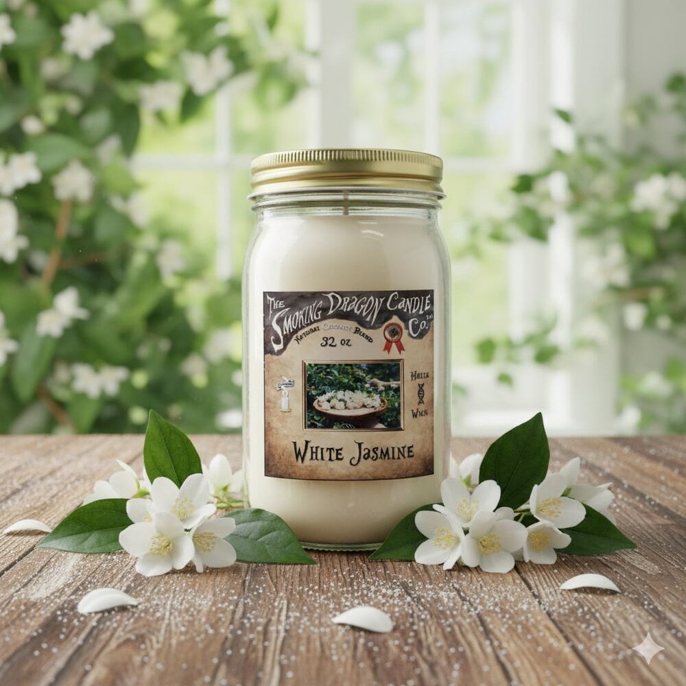 White Jasmine - 32 oz Coconut Wax Candle